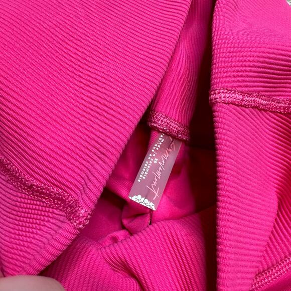 Free People Movement Hot Pink Ruched Leggings Size XS - Picture 3 of 4